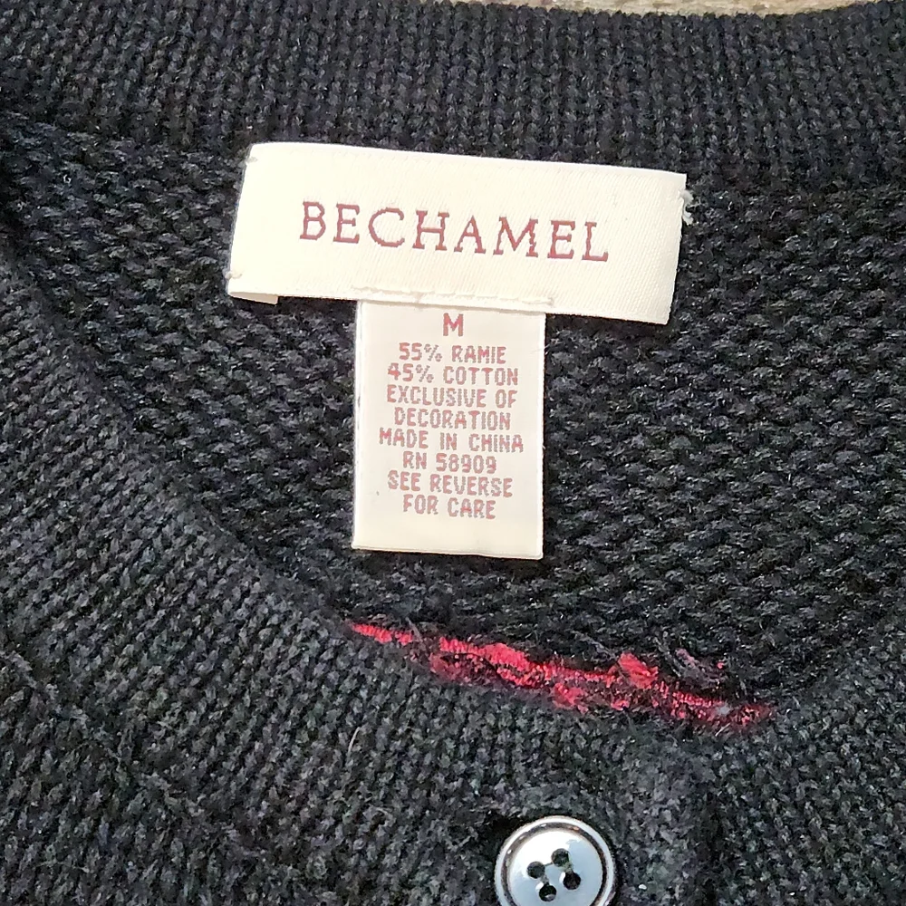 Bechamel Women's  Embroidered High Quality Cardigan Christmas Sweater 🎄 Size M